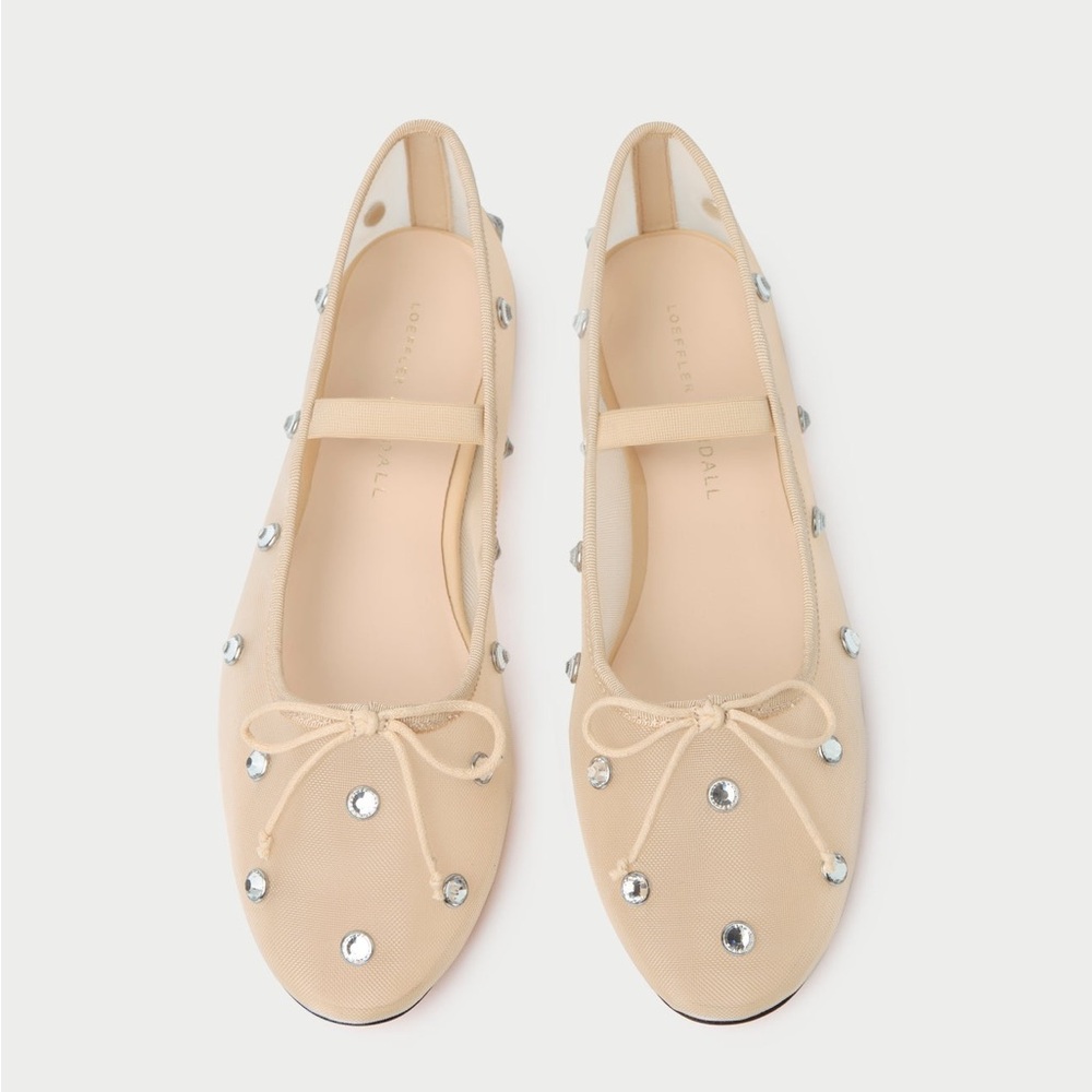 Loeffler Randall Leonie Mesh Ballet Flat with Crystals - Picture 4 of 6